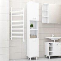 Berkfield Home Bathroom Cabinet White 30x30x179 cm Engineered Wood | Size: 30 x 30 x 179 cm