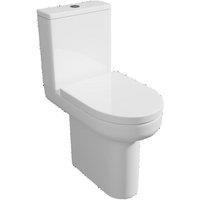 Clifton Premium OPEN BACK Rimless Pan Toilet Set in White
