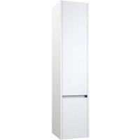 Clifton White Bathroom Wall Mounted Tall Storage Unit 350mm Wide