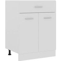 Berkfield Home Drawer Bottom Cabinet White 60x46x81.5 cm Engineered Wood