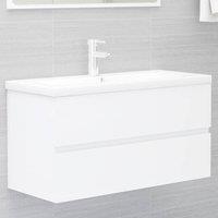 Berkfield Home Sink Cabinet White 90x38.5x45 cm Engineered Wood