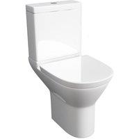 Clifton Premium OPEN BACK ROUND Rimless Pan Toilet Set in White