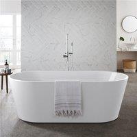 Clifton Premium 1500 x 750mm Freestanding Round Style Bath in White