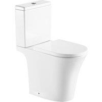 Clifton Premium COMFORT HEIGHT Rimless PanToilet Set in White