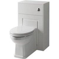 Clifton White Back to Wall Toilet with Soft Close Seat & WC Unit 50cm Wide