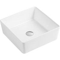Clifton White Premium 390mm Square Countertop Basin
