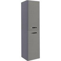 Clifton Basalt Grey Bathroom Wall Mounted Tall Storage Unit 350mm Wide