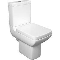 Clifton Premium OPEN BACK Rimless Pan Toilet Set in White