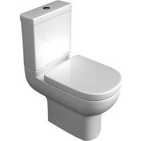 Clifton Premium OPEN BACK Rimless Pan Toilet Set in White