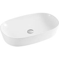 Clifton White Premium 600mm Oval Countertop Basin