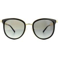 Michael Kors Women's Cat Eye Black Gold Grey Gradient Sunglasses