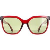 Serengeti Women's Square Shiny Black Saturn Polarized 555nm Wakota