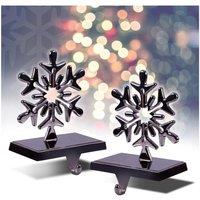Netagon Set of 2 Christmas Stocking Holders in Silver