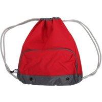 Bagbase Athleisure Water Resistant Drawstring Sports Gymsac Bag Pack of 2 in Red