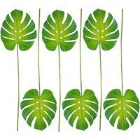 Leaf 6 x 55cm Single Artificial Monstera in Green | Size: 6 x 55 cm