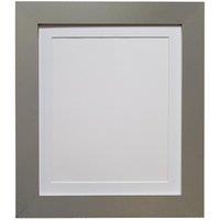 Frames & Mirrors 4U Metro Dark Grey Frame with White Mount for Image Size 30 x 20 Inch