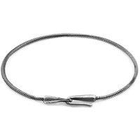 ANCHOR & CREW Men's Gallant Sail Silver Chain SKINNY Bracelet | Size: 19 cm