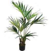Leaf Artificial 130cm Kentia Palm Tree in Green