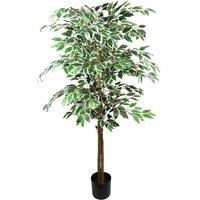 Leaf 150cm Artificial Ficus Tree 1008 Silk Leaves in Green