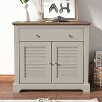 GFW Salcombe Compact Sideboard in Light Grey