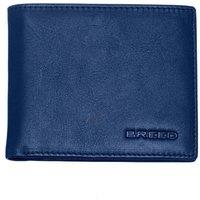 Breed Men's Locke Genuine Leather Bi-Fold Wallet in Blue