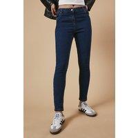 Oasis Women's Jade Mid Rise Skinny Jeans in Indigo | Size: 16