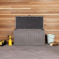 Charles Bentley Outdoor Garden Plastic Storage Box in Grey