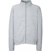Fruit of the Loom Men's Full Zip Sweat Jacket in Grey | Size: Medium
