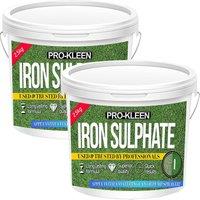 ProKleen Iron Sulphate Lawn Tonic Feed Easily Soluble Damp Powder 2 x 2.5KG in Green