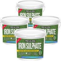 ProKleen Iron Sulphate Lawn Tonic Feed Easily Soluble Damp Powder 4 x 2.5KG in Green