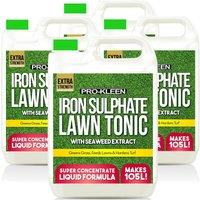 ProKleen Liquid Iron Sulphate Lawn Tonic Feed 4 x 5L in Green