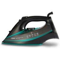 Tower Iron, CeraGlide, Ultra Speed, 3100W, T22013TL, Black & Teal in Grey | Size: A