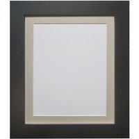Frames & Mirrors 4U Metro Black Frame with Light Grey Mount 40 x 50CM Image Size A3 | Size: 40 x 50 cm