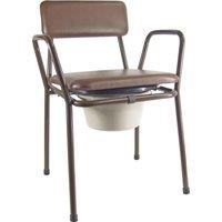 Aidapt Kent Stacking Commode Chair Brown
