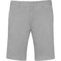 Kariban Men's Chino Bermuda Shorts in Grey | Size: XL