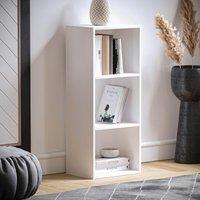Home Discount Vida Designs Oxford 3 Tier Cube Bookcase Space-saving Storage in White
