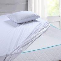 Snug City 12Inch Deep Waterproof Terry Towel Mattress Protector Soft Touch Non Noisy Fitted Sheet in White | Size: King
