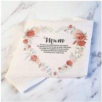 Afewhometruths Women's Thanks Mum Set Of Two Handkerchiefs