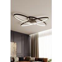 Oval LED Semi-Flush Ceiling Light