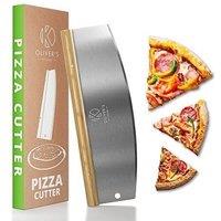 Oliver's Kitchen Pizza Rocker Cutter in Silver
