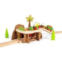 Bigjigs Rail Lava Pit in Brown