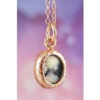Otis Jaxon London Women's Oval Sterling Silver Cameo Necklace in Rose Gold