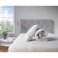 Snug City Autumn 10.5 Tog Microfibre Soft Like Down Duvet + 2 Pillows With Non Allergenic Hollowfibre Filling in White | Size: Double