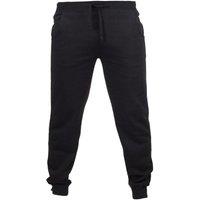 Skinni Fit Men's Skinnifit Slim Cuffed Jogging Bottoms Trousers in Black | Size: Small