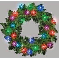 Shatchi 55cm Prelit Imperial Pine Green Christmas Wreath