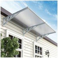 1.9m W x 0.9m D Window Door Canopy Awning with Brackets