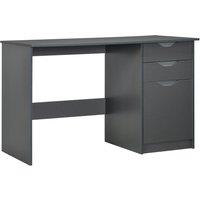 HOMCOM Computer Desk w/ Drawers Modern Writing Workstation for Home Office in Grey