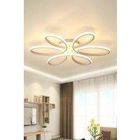 Modern Acrylic Petal LED Semi Ceiling Light