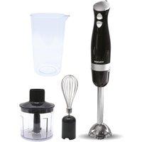 Daewoo Hand Blender Food Processor with Whisk Chopping bowl Jug 600W in Black