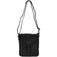 'Tramonto' Vintage Woven Leather Crossbody Bag